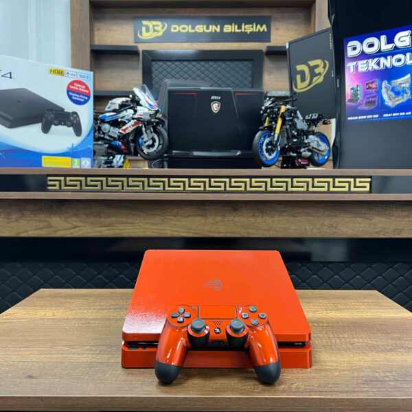 ÖZEL SERİ PlayStation 4 Slim Turuncu 500 GB Tek Kol | (İKİNCİ EL)