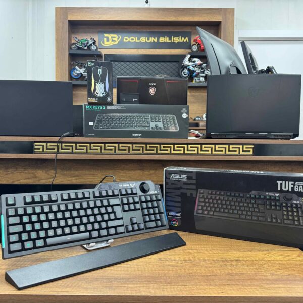 Asus TUF Gaming K1 Kablolu Mekanik Hisli RGB Oyuncu Klavye (İKİNCİ EL)