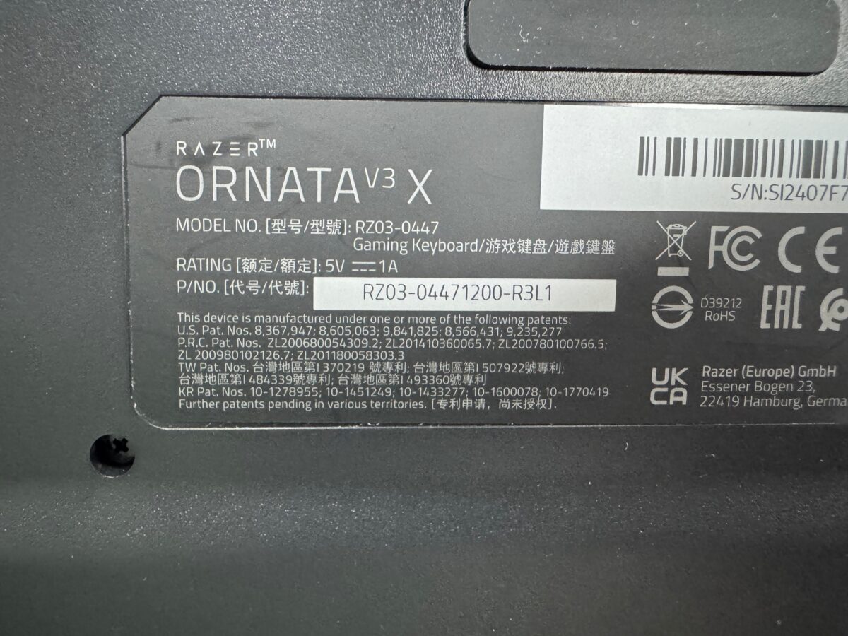 Razer Ornata V3 X RGB Membrane Switch Kablolu Oyuncu Klavyesi (İKİNCİ EL) - Görsel 6