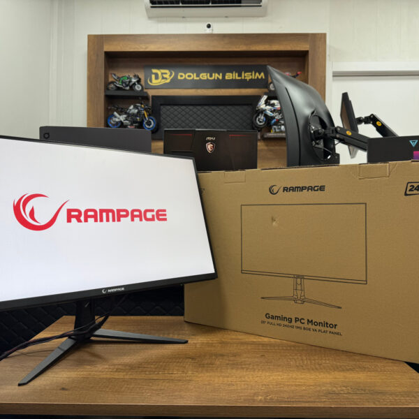 Rampage Cyclops CY25R240 25” 240Hz 1ms BOE VA Full HD HDR Freesync RGB Logo Yansıtma Gaming Monitör (İKİNCİ EL)