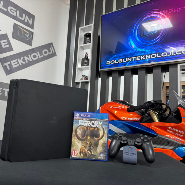 PlayStation 4 Slim 500GB Tek Kol + Far Cry Primal Oyun CD’si (İKİNCİ EL)