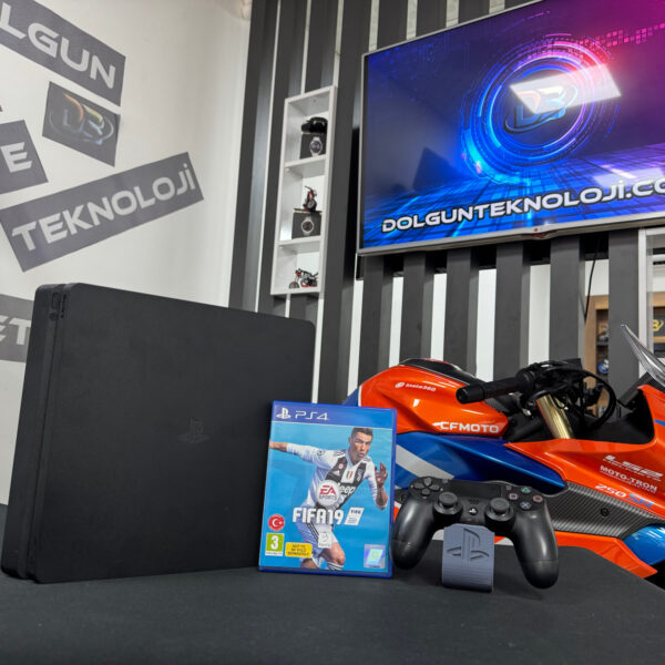 PlayStation 4 Slim 1 TB Tek Kol + Fifa 19 Oyun CD’si (İKİNCİ EL)