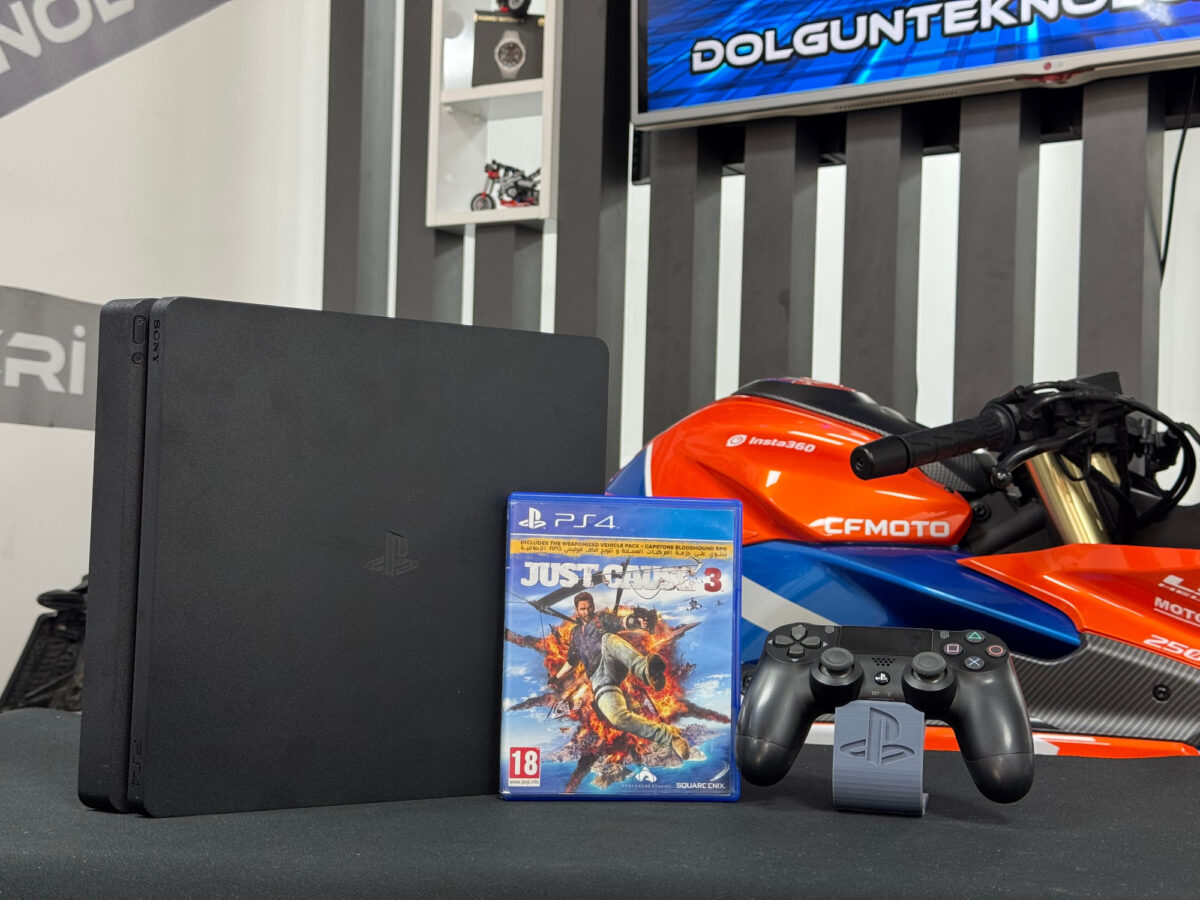 PlayStation 4 Slim 500GB Tek Kol + Just Cause 3 Oyun CD’si (İKİNCİ EL) - Görsel 2
