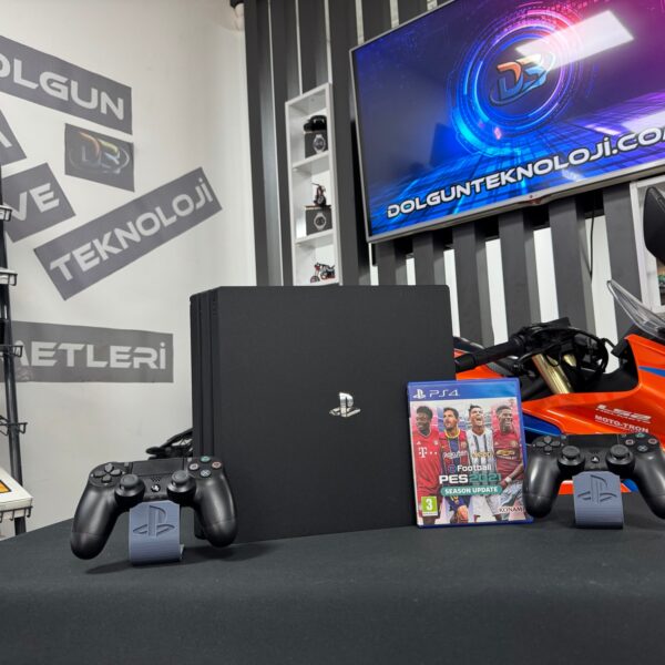 PlayStation 4 Pro 1TB Çift Kol + Pes 2021 Oyun CD’si (İKİNCİ EL)