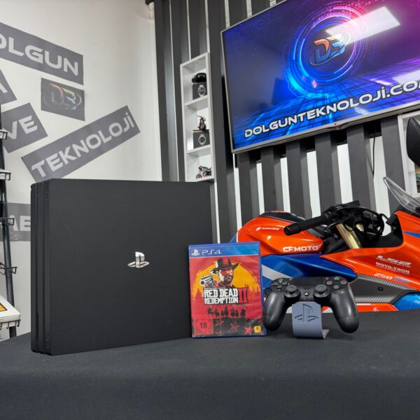 PlayStation 4 Pro 1TB Tek Kol + Red Dead Redemption 2 (RDR 2) Oyun CD’si (İKİNCİ EL)