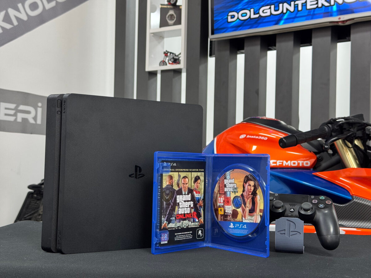 PlayStation 4 Slim 500GB Tek Kol + Grand Theft Auto 5 (GTA 5) Oyun CD’si (İKİNCİ EL) - Görsel 3
