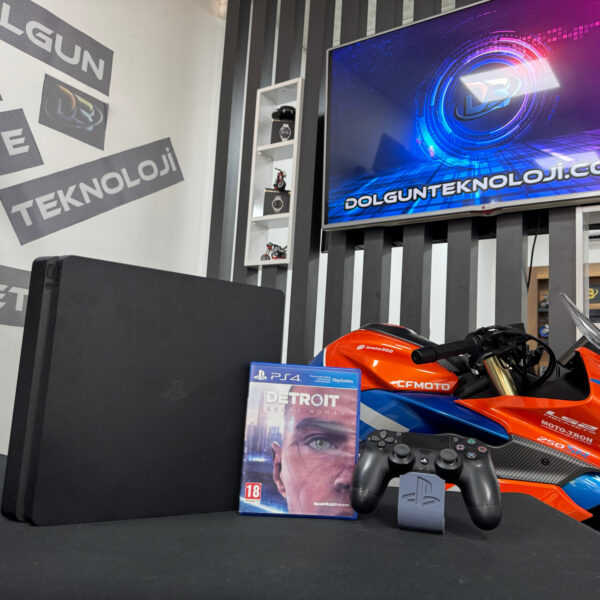 PlayStation 4 Slim 500GB Tek Kol + Detroit Oyun CD’si (İKİNCİ EL)