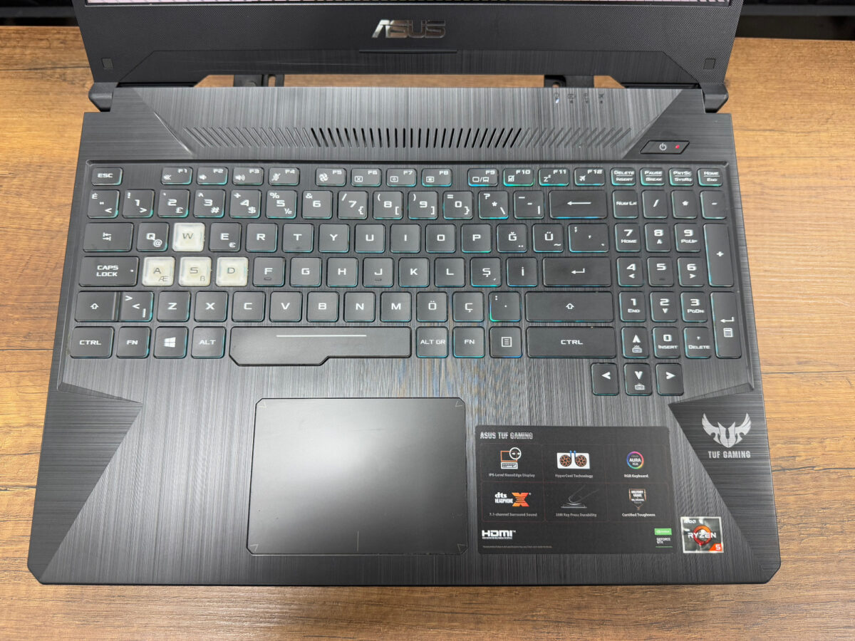 Asus TUF Gaming FX505DT-BQ190T AMD Ryzen 5 3550H 8GB RAM 256GB SSD+500GB HDD GTX1650 W10 15.6” FHD (İKİNCİ EL) - Görsel 2