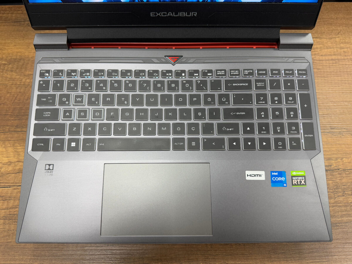 Casper Excalibur G870.1245-BVA0P-B Intel Core i5 12450H 16GB RAM 500GB SSD RTX4050 W11 15.6” FHD 144Hz (İKİNCİ EL) - Görsel 2