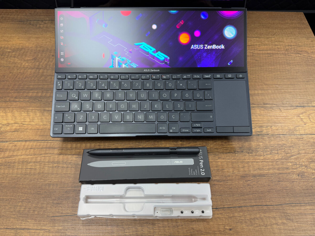Asus ZenBook Pro 14 Duo OLED UX8402ZA-M3073W Intel Core i5 12500H 16GB RAM 1TB SSD Iris Xe W11 14.5” QHD+ 120Hz (İKİNCİ EL) - Görsel 2