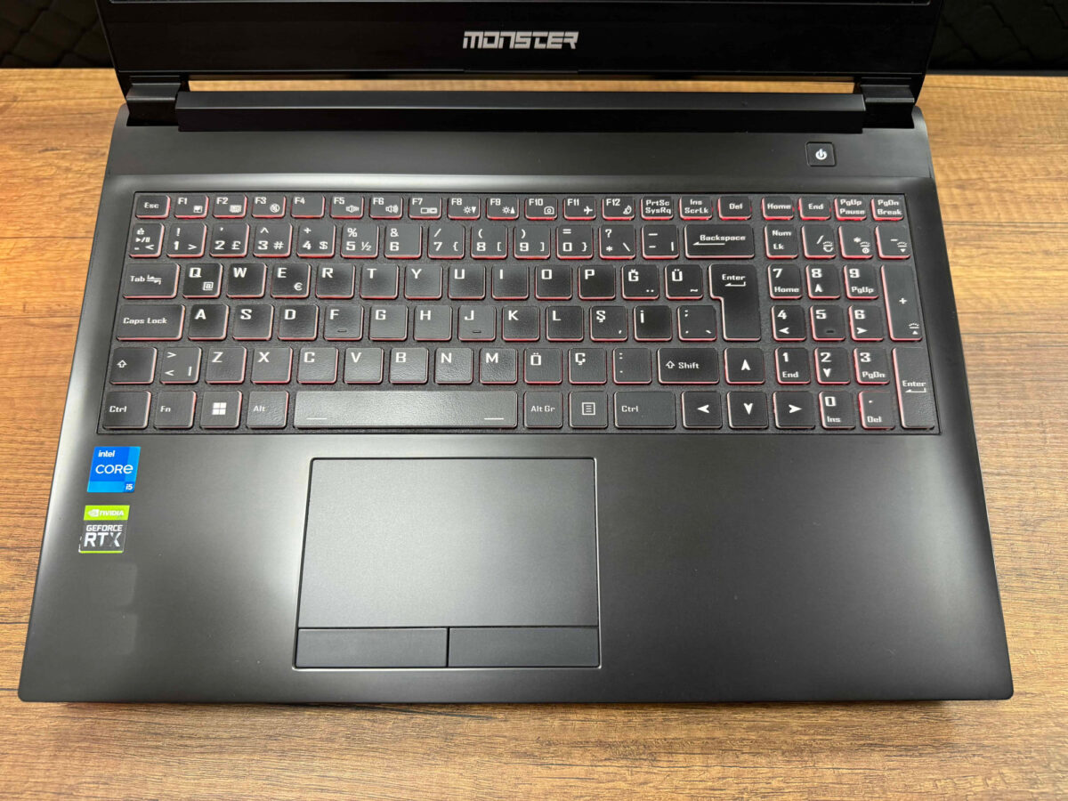 Monster Abra A5 17.2.7 Intel Core i5 11400H 16GB RAM 512GB SSD RTX3050Ti W10 15.6” FHD 144Hz (İKİNCİ EL) - Görsel 2