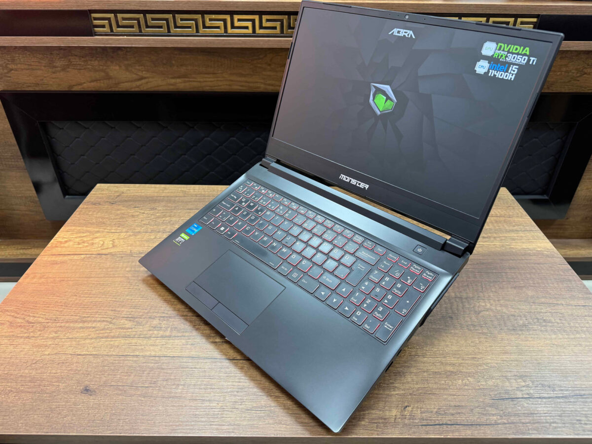 Monster Abra A5 17.2.7 Intel Core i5 11400H 16GB RAM 512GB SSD RTX3050Ti W10 15.6” FHD 144Hz (İKİNCİ EL) - Görsel 4