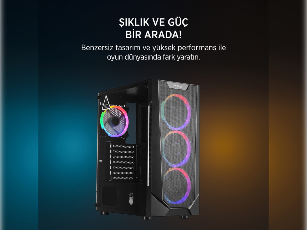 James Donkey Helix H800 | AMD Ryzen 5 5600 | 1 x 16 GB DDR4 | ASUS Dual Radeon RX 7600 6 GB | 512 GB SSD Oyuncu Kasa - Görsel 2