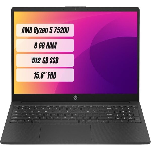 15-FC0000NT Amd Ryzen 5 7520U 8 GB 512 GB SSD Freedos 15.6" Fhd Taşınabilir Bilgisayar 7P6B0EA
