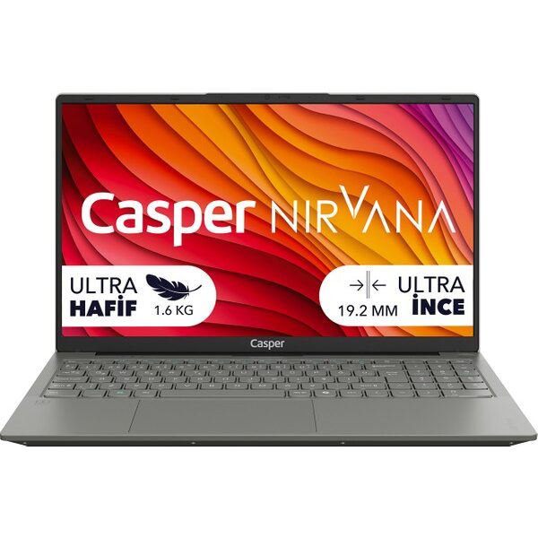 Casper Nirvana X650 Series 2 Core 5-210H 16GB DDR5 1TB SSD Freedos 15.6" Taşınabilir Bilgisayar X650.210H-BF00X-G-F