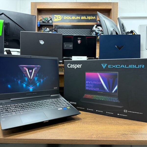 Casper Excalibur G770.1245-8EH0T-B Intel Core i5 12450H 8GB RAM 500GB SSD RTX3050 W11 15.6” FHD 144Hz (İKİNCİ EL)
