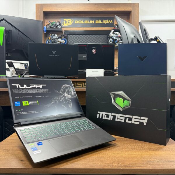 Monster Tulpar T6 V3.1.5 Intel Core i7 13700HX 32GB RAM 1TB SSD RTX4060 W11 16” FHD+ 165Hz (İKİNCİ EL)