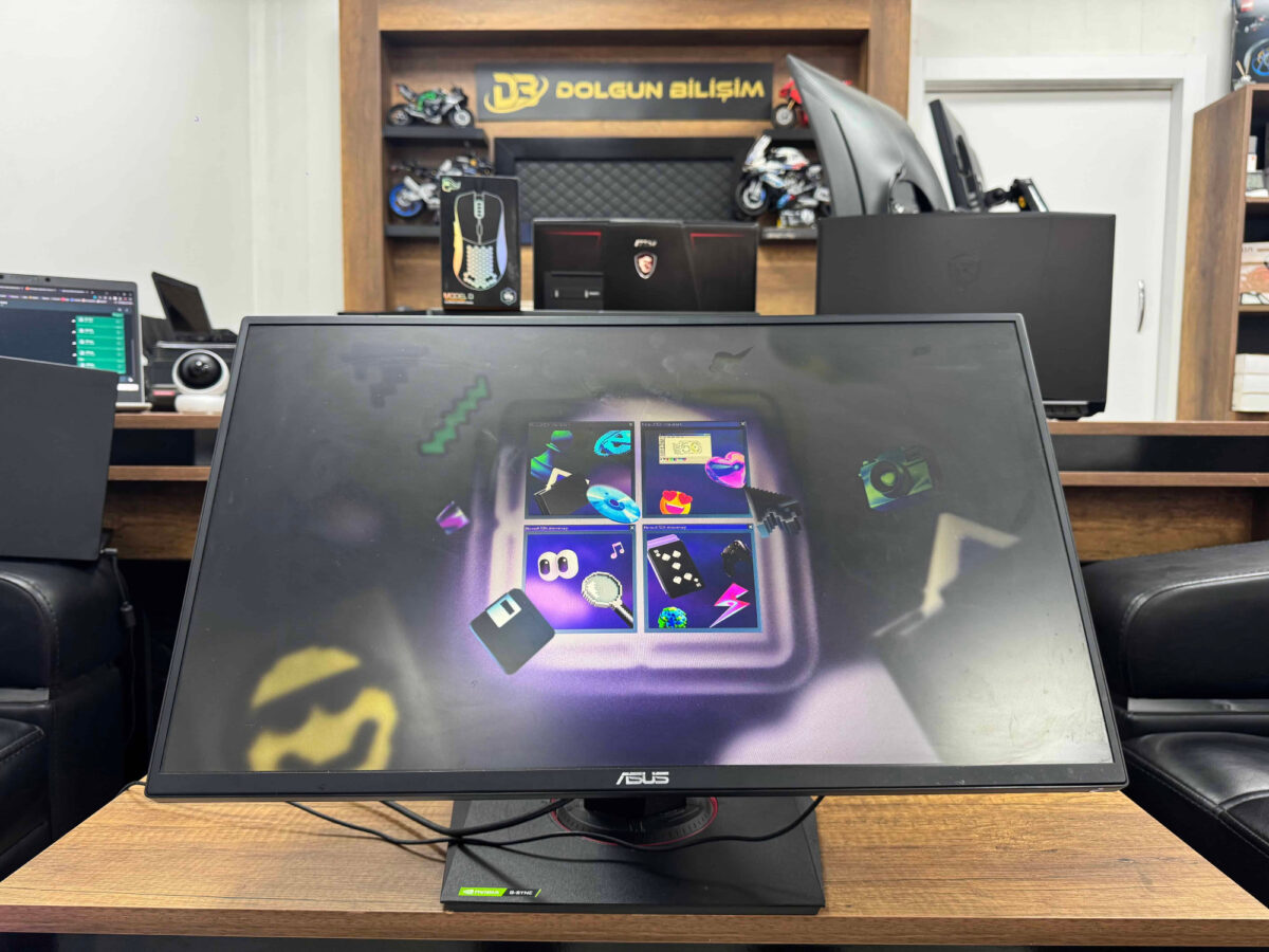 Asus VG258QR 24.5” Full HD 165Hz 0.5ms Pivot Oyuncu Monitörü (İKİNCİ EL) - Görsel 2