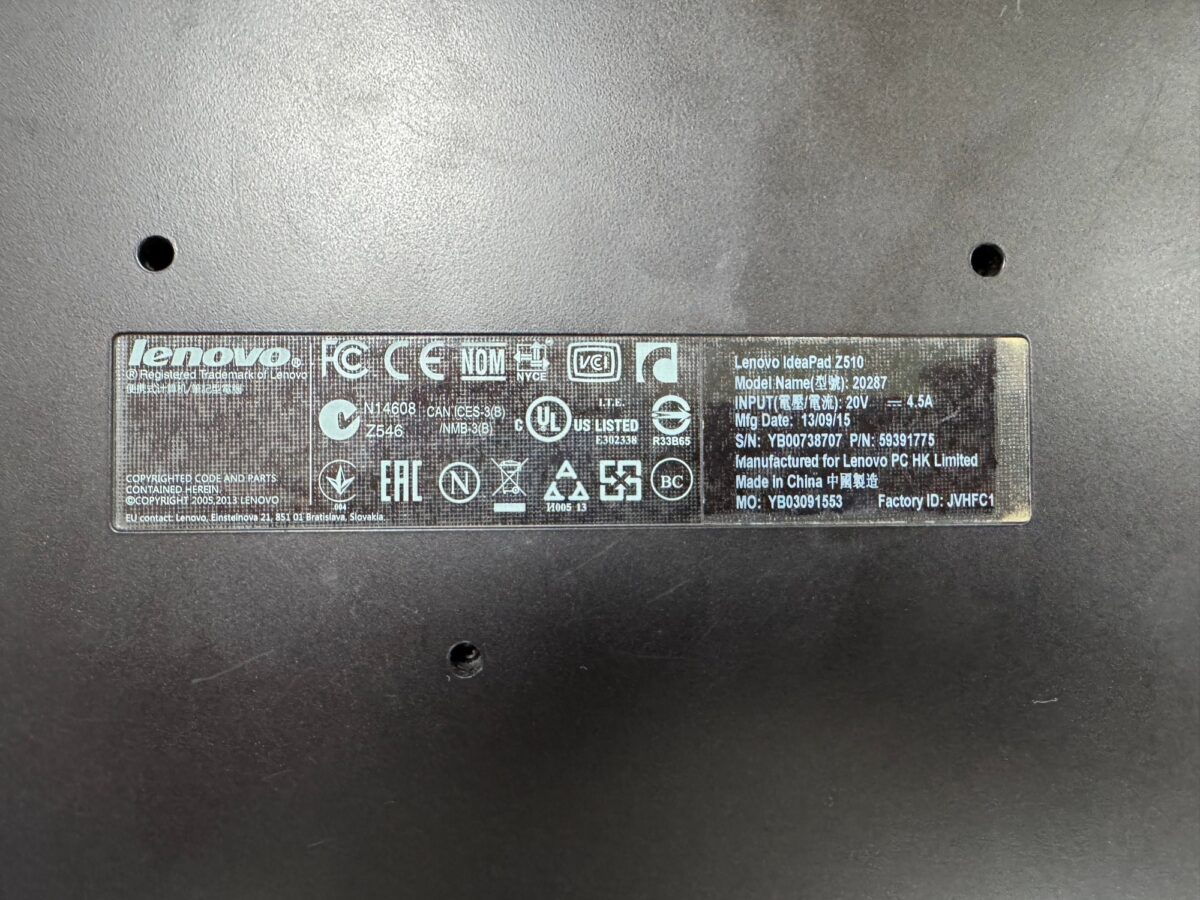 LENOVO İDEAPAD Z510 LAPTOP PARÇALARI ( AÇIKLAMAYI OKUYUNUZ ) - Görsel 7