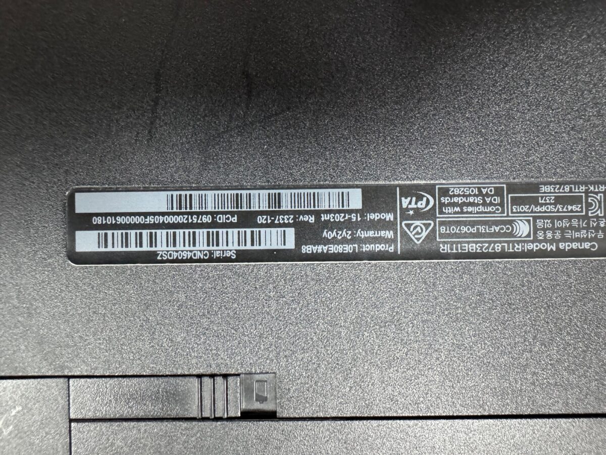 HP 15-R203NT LAPTOP PARÇALARI ( AÇIKLAMAYI OKUYUNUZ ) - Görsel 7