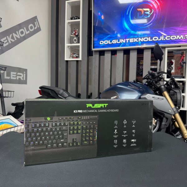Monster Pusat K3 Pro RGB Red Switch Kablolu Mekanik Oyuncu Klavyesi