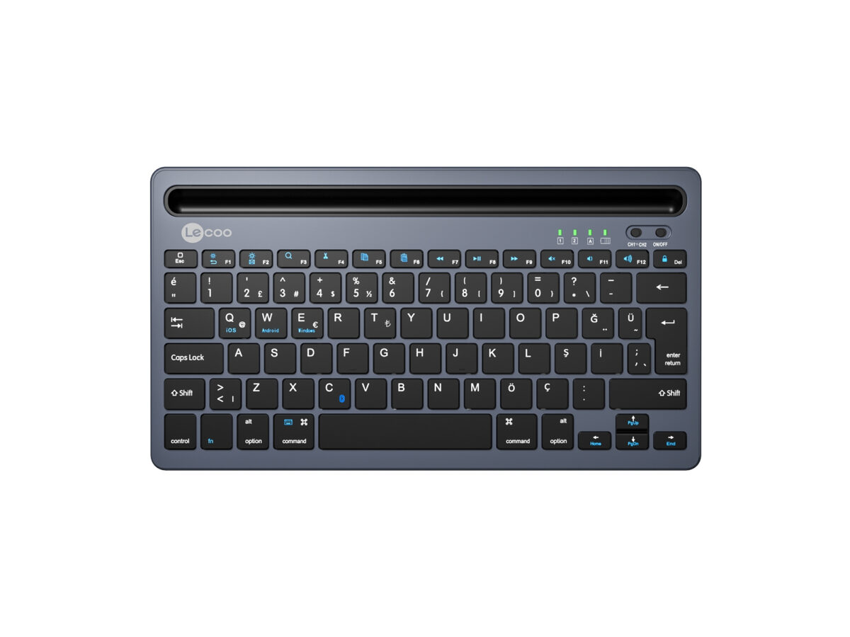 Lenovo Lecoo BK100 Gri TKL Kablosuz Klavye - Görsel 2