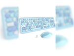 Studz M600 Mavi Kablosuz Klavye Mouse Seti - Görsel 2