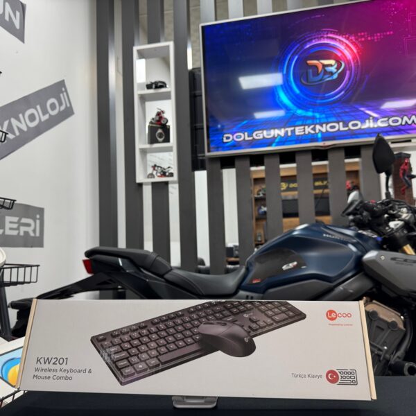 Lenovo Lecoo KW201 Siyah Kablosuz Klavye Mouse Seti