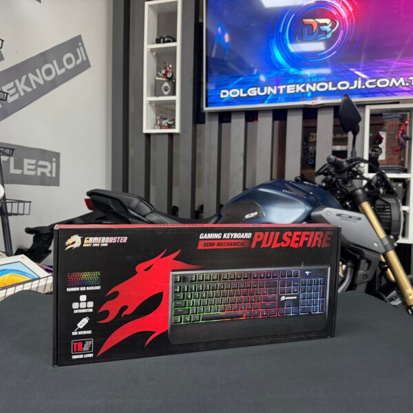 GameBooster G4 Pulsefire Rainbow RGB Kablolu Oyuncu Klavyesi