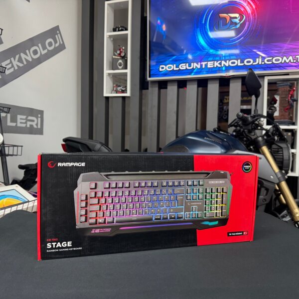 Rampage Stage KB-R63 RGB Kablolu Oyuncu Klavyesi