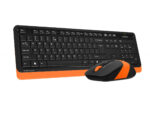 A4 Tech FG1010 Siyah-Turuncu Q Kablosuz Klavye Mouse Seti - Görsel 3