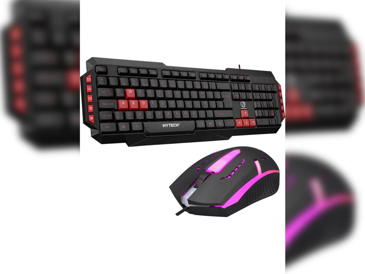 Hytech Gamy HYK-46 Kırmızı Kablolu Oyuncu Klavye Mouse Seti - Görsel 2