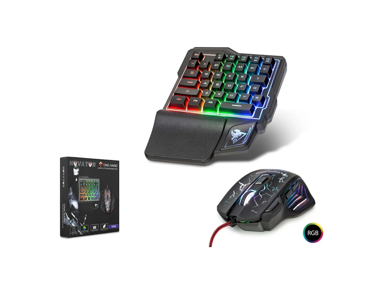 Novator G506 Kablolu Oyuncu Mekanik Klavye Mouse Seti - Görsel 2