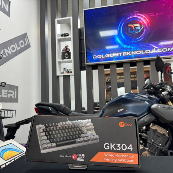 Lenovo Lecoo GK304 RGB TKL Red Switch Kablolu Mekanik Oyuncu Klavyesi