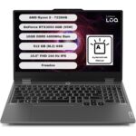 Lenovo LOQ 15ARP9 AMD Ryzen 5 7235HS 16GB RAM 512GB SSD RTX3050 Freedos 15.6” FHD 144Hz 83JC000QTR