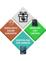 Monster Abra A5 V20.6.2 Intel Core i7 13620H 32GB RAM 1TB SSD RTX3050 Freedos 15.6” FHD 144Hz - Görsel 8
