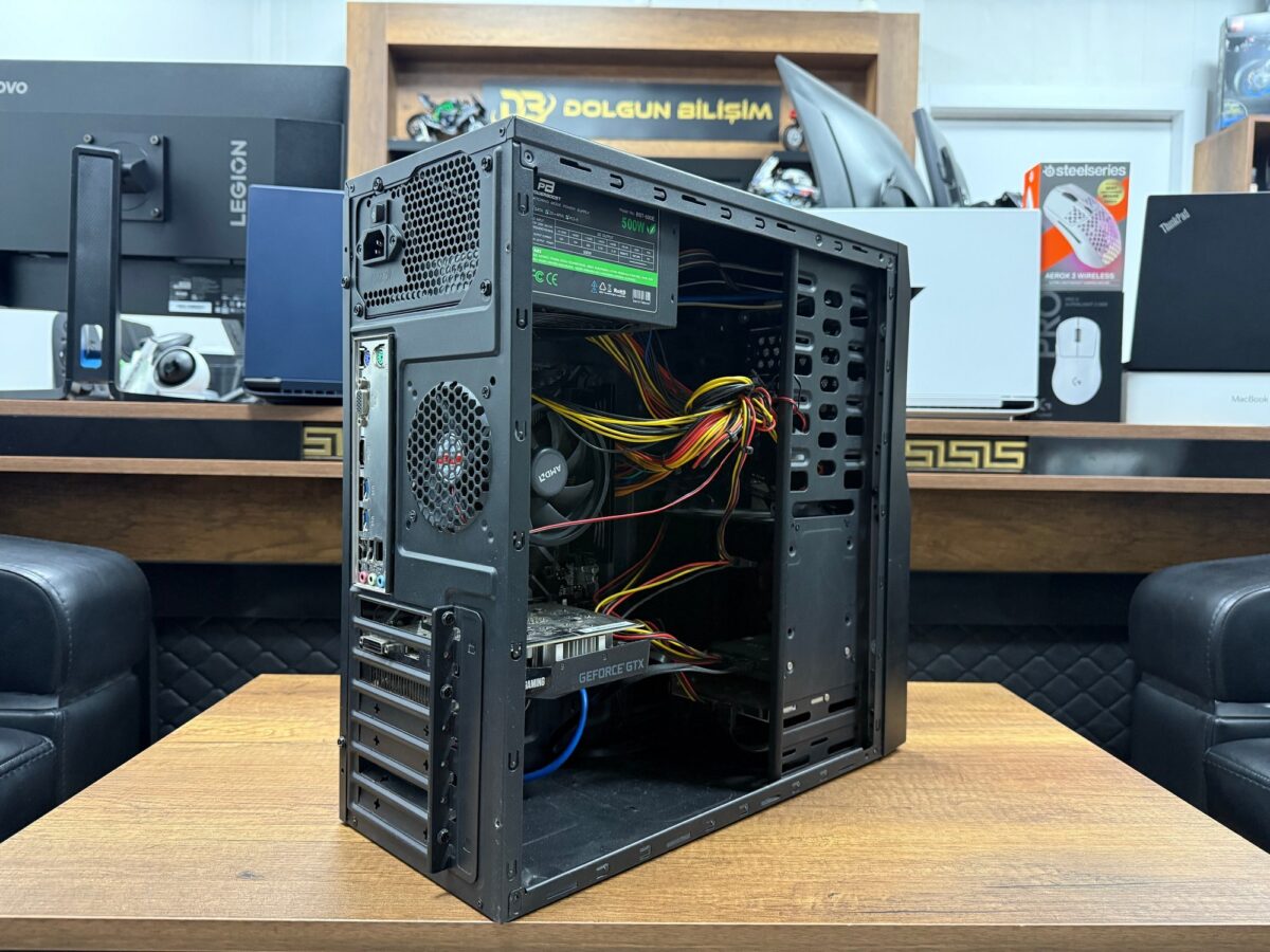 Power Boost Kasa AMD Ryzen 5 1600 8GB RAM 240GB+240GB SSD GTX1650 Gaming PC (İKİNCİ EL) - Görsel 2