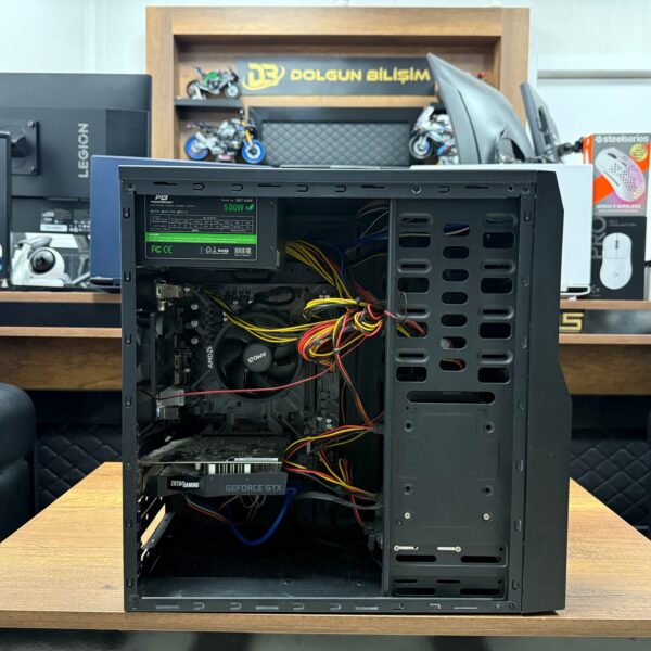 Power Boost Kasa AMD Ryzen 5 1600 8GB RAM 240GB+240GB SSD GTX1650 Gaming PC (İKİNCİ EL)