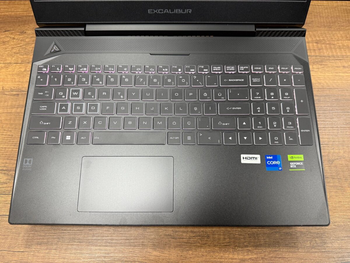 Casper Excalibur G770.1270-DXJ0X-B Intel Core i7 12700H 32GB RAM 2TB SSD RTX3050 15.6” FHD 144Hz (İKİNCİ EL) - Görsel 2