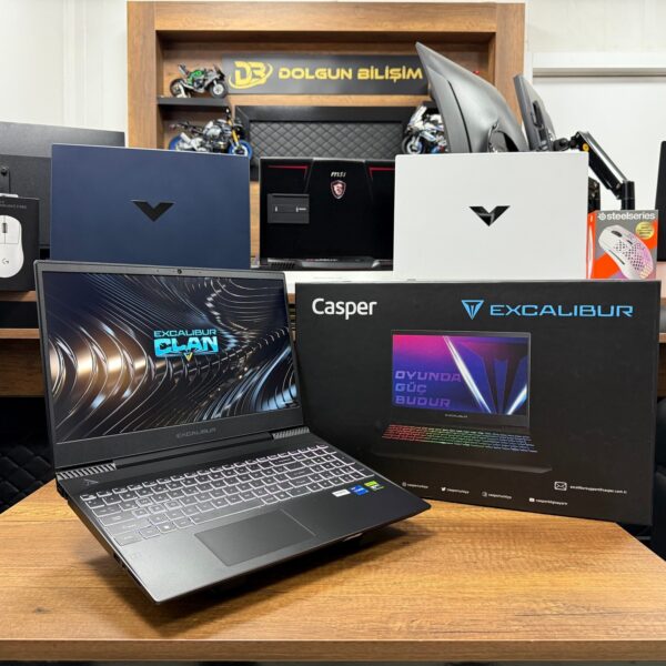 Casper Excalibur G770.1270-DXJ0X-B Intel Core i7 12700H 32GB RAM 2TB SSD RTX3050 15.6” FHD 144Hz (İKİNCİ EL)