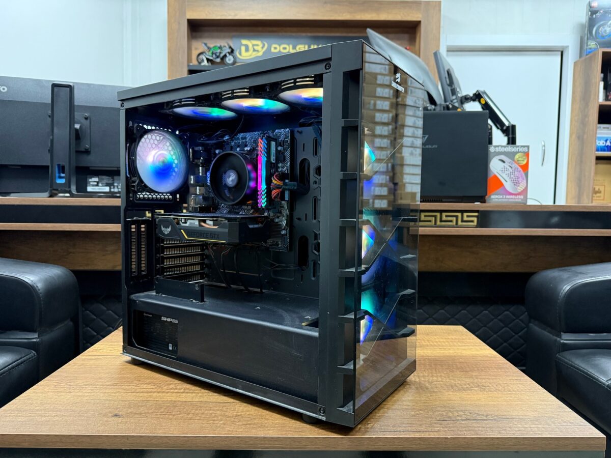 GameBooster Kasa AMD Ryzen 5 1600 16GB RAM 480GB SSD GTX1650 Gaming PC (İKİNCİ EL) - Görsel 3