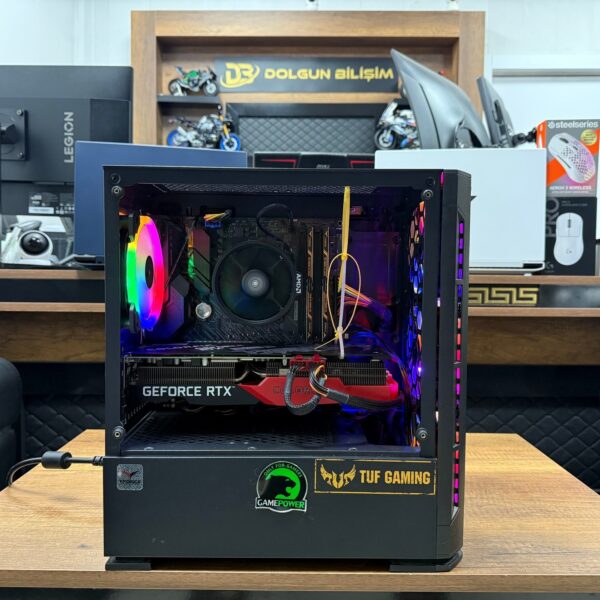 Kasa AMD Ryzen 5 5600 16GB RAM 1TB SSD RTX3070 Gaming PC (İKİNCİ EL)