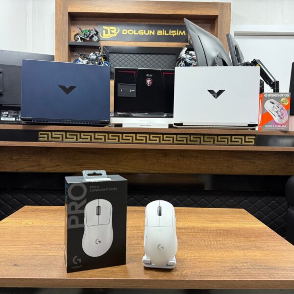 Logitech G PRO X Superlight 2 DEX Beyaz Lightspeed Hero Şarjlı Optik Kablosuz Oyuncu Mouse 910-007366 (İKİNCİ EL)