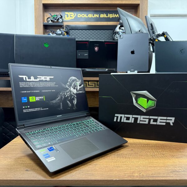 Monster Tulpar T6 V3.2.5 Intel Core i7 13700HX 32GB 1TB SSD RTX4070 W11 16” FHD+ 165Hz (İKİNCİ EL)