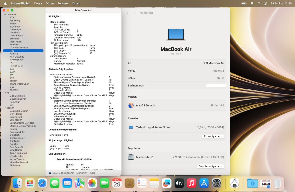 Apple MacBook Air M2 16GB RAM 256GB SSD 13.6” Yıldız Işığı MC7W4TU/A (İKİNCİ EL) - Görsel 5