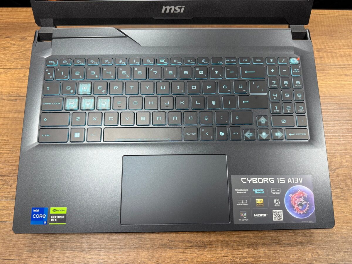 MSI Cyborg 15 A13VE-897XTR Intel Core i7 13620H 16GB 1TB SSD RTX4050 15.6” FHD 144Hz (İKİNCİ EL) - Görsel 2