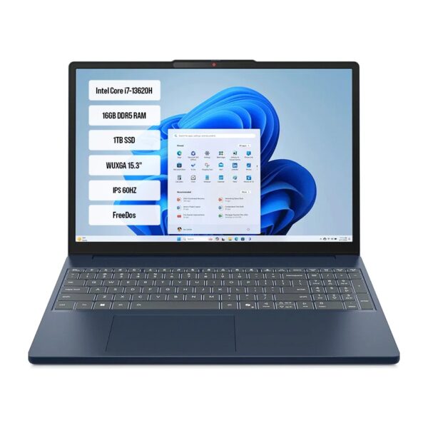 Lenovo IdeaPad Slim 3 Intel Core i7 13620H 16GB RAM 1TB SSD Freedos 15.3” WUXGA 83K10061TR