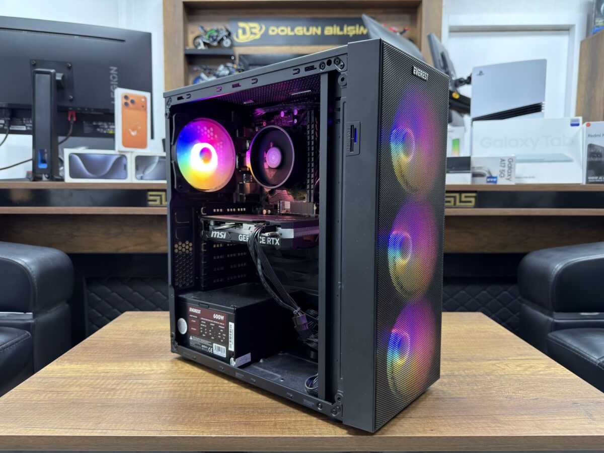 Everest Kasa AMD Ryzen 5 5600 16GB RAM 500GB SSD RTX4060 (İKİNCİ EL) - Görsel 3