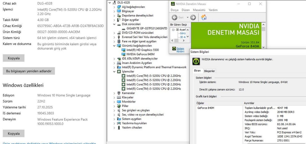 Asus X555LN-XO437H Intel Core i5 5200U 4GB RAM 240GB SSD 840M 15.6” HD (İKİNCİ EL) - Görsel 5