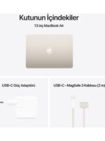 Apple MacBook Air M4 24GB 512GB SSD macOS 13.6" Starlight Taşınabilir Bilgisayar MC6A4TU/A - Görsel 9